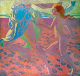 Sur la plage, 1912